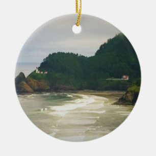 Ornamento De Cerâmica Farol de Cabeça Heceta, OU