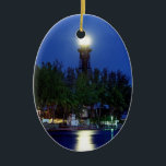 Ornamento De Cerâmica Farol de Hillsboro<br><div class="desc">' Hillsboro Lighthouse é de nossa coleção da fotografia cénico de Florida por fotógrafo do cargo do Palm Beach.</div>
