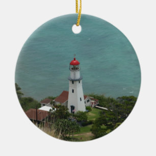 Ornamento De Cerâmica Farol Diamond Head