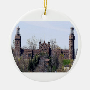 Ornamento De Cerâmica Farol gêmeo das luzes de Navesink