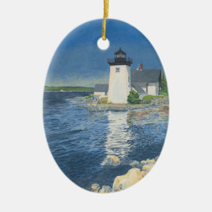 Ornamento De Cerâmica Farol Grindle Point
