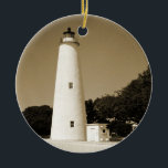 Ornamento De Cerâmica Farol Ocracoke<br><div class="desc">Farol Ocracoke</div>