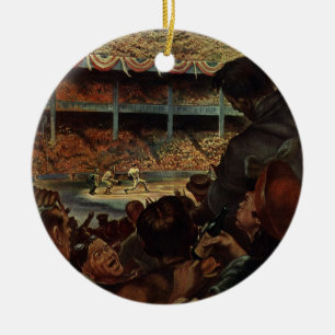 Ornamento De Cerâmica Fãs de esportes antigos em um estádio de beisebol