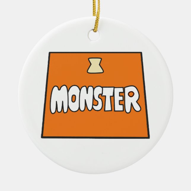 Ornamento De Cerâmica Fato da Pikamee, Monstro  (Frente)