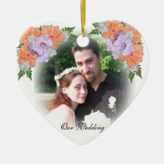 Ornamento De Cerâmica Favor de casamento Obrigado Ornament