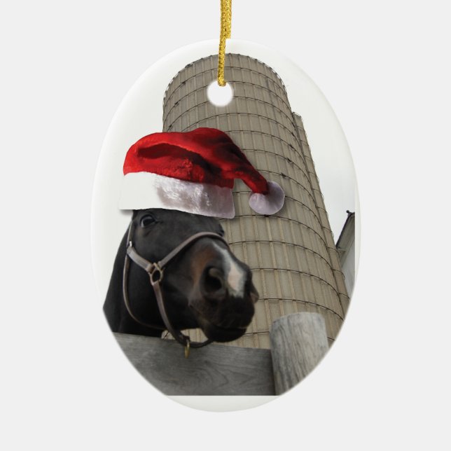 Ornamento De Cerâmica Fazenda de Natal (Frente)