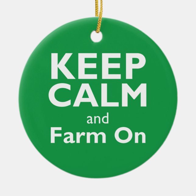 Ornamento De Cerâmica Fazenda sobre (Frente)