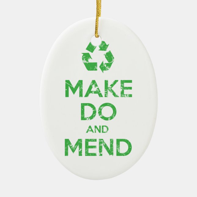 Ornamento De Cerâmica Fazer com e Mend (Frente)