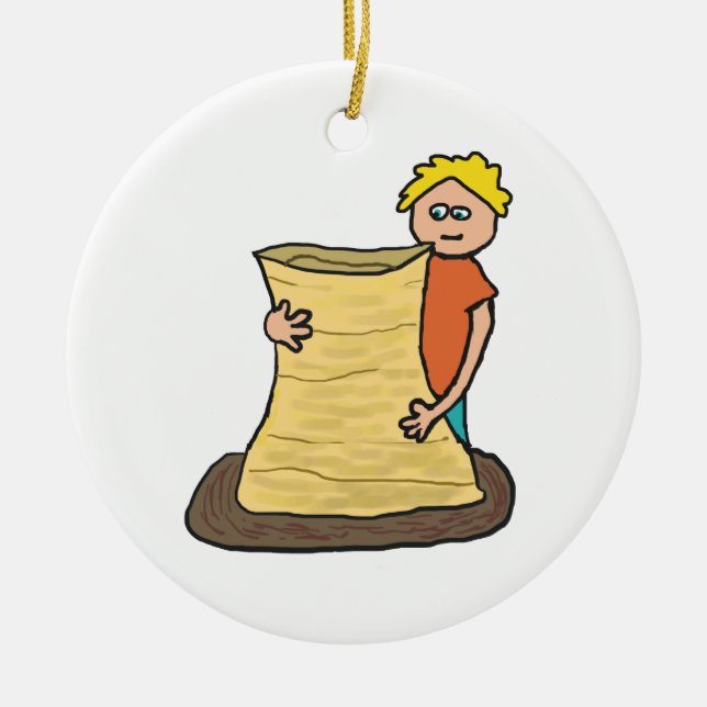 Ornamento De Cerâmica Fazer de potência (Frente)