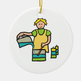 Ornamento De Cerâmica Fazer de Vela