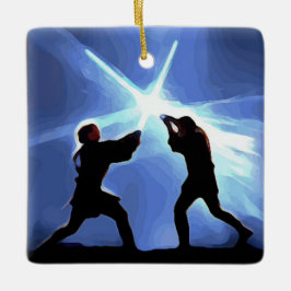 Ornamento De Cerâmica Feel the Force