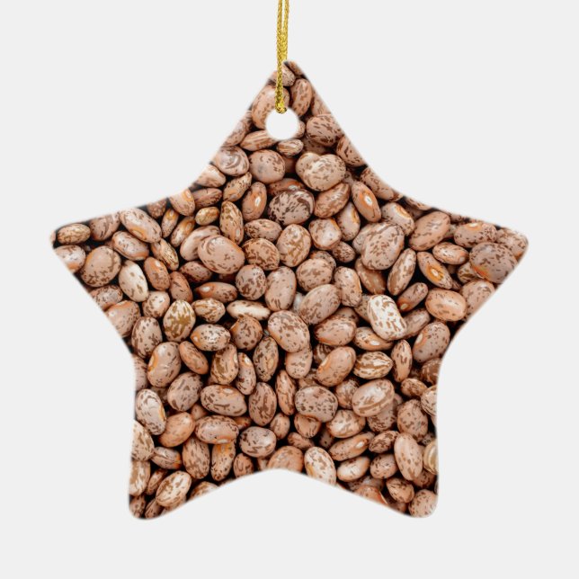 Ornamento De Cerâmica Feijões de Pinto (Frente)