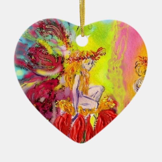 ORNAMENTO DE CERÂMICA FEIRAS DE DAWN (Frente)