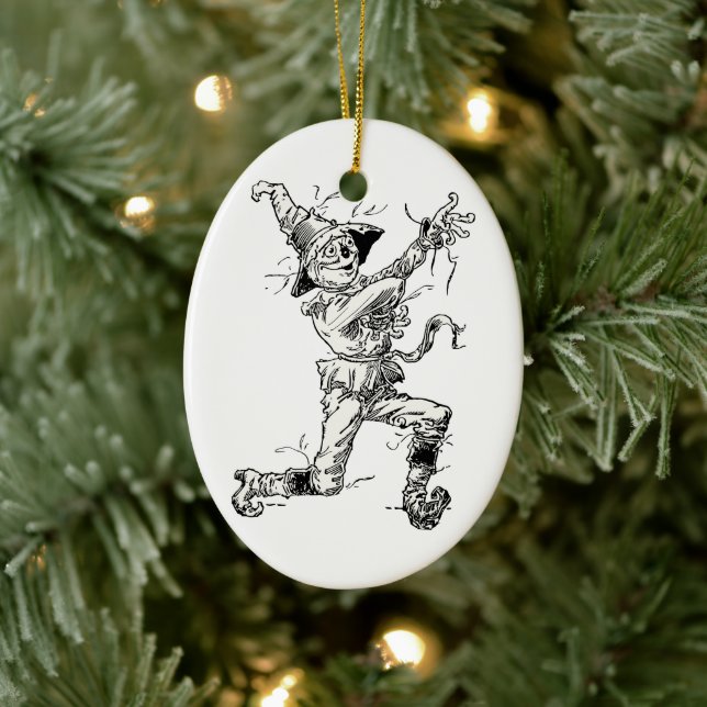 Ornamento De Cerâmica Feiticeiro de Oz Fairy Tales, o Espantalho (Árvore)