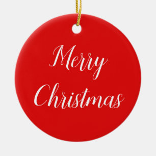 Ornamento De Cerâmica Felicidade e Feliz Natal