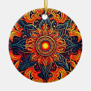 Ornamento De Cerâmica Felicidade visionária eterna
