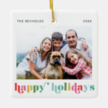 Felicidades Coloridas em Negrito Foto de Natal