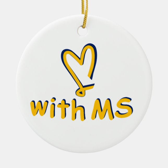 Ornamento De Cerâmica Feliz alegre alegre (Frente)