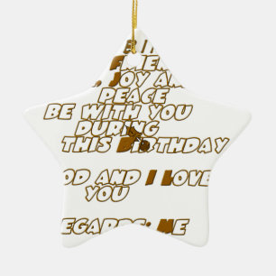 Ornamento De Cerâmica Feliz aniversário