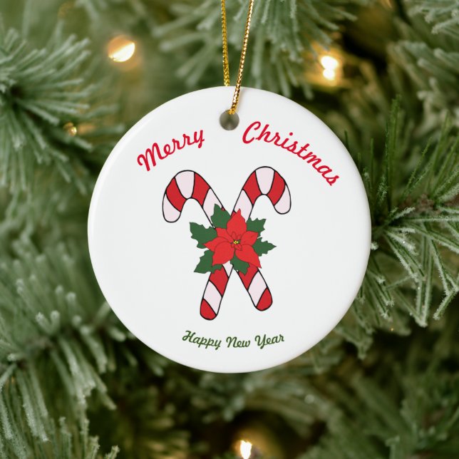 Ornamento De Cerâmica Feliz ano novo de Natal Merry Ornament (Árvore)