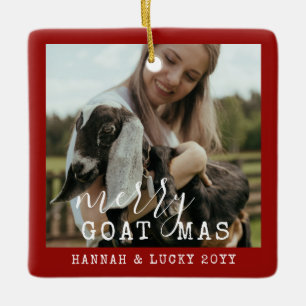 Ornamento De Cerâmica Feliz Capa Personalizada Fotografia Fazenda Natal