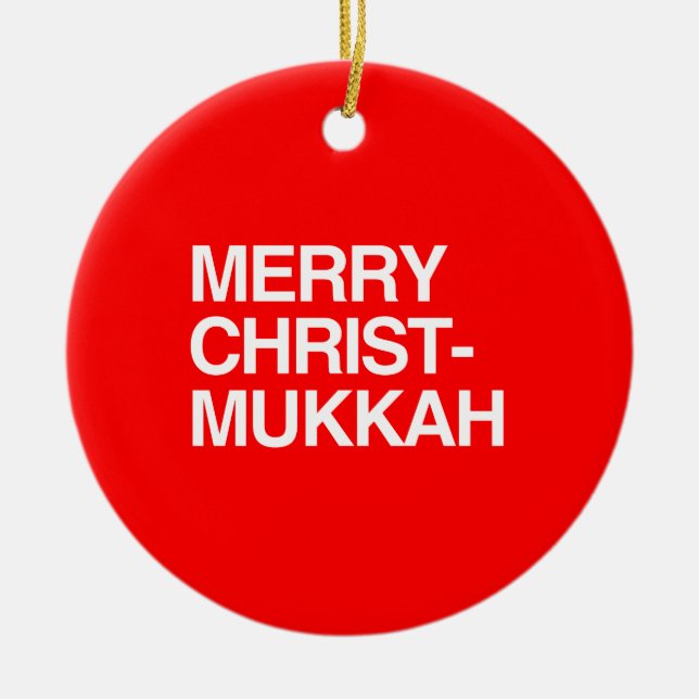 ORNAMENTO DE CERÂMICA FELIZ CHRIST-MUKKAH - .PNG (Frente)