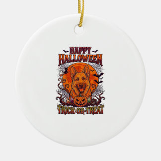 Ornamento De Cerâmica Feliz Dia das Bruxas Travessuras ou Gostosuras Pas