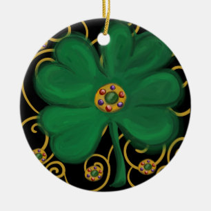 Ornamento De Cerâmica Feliz Dia de São Patrício