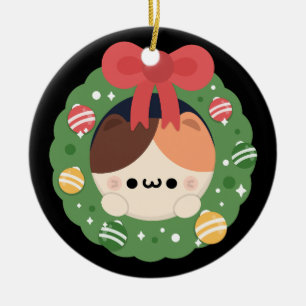 Ornamento De Cerâmica Feliz e Simples Feliz Natal