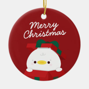 Ornamento De Cerâmica Feliz e Simples Feliz Natal