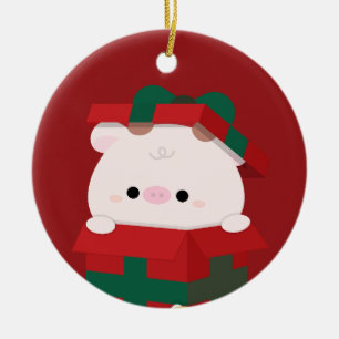 Ornamento De Cerâmica Feliz e Simples Feliz Natal