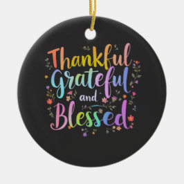 Ornamento De Cerâmica Feliz HalloThanksmas Amantes Design - Hallow perfe