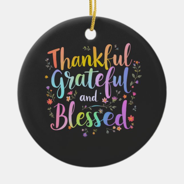 Ornamento De Cerâmica Feliz HalloThanksmas Amantes Design - Hallow perfe (Frente)