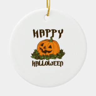 Ornamento De Cerâmica Feliz Halloween Roupa de Halloween Engraçada