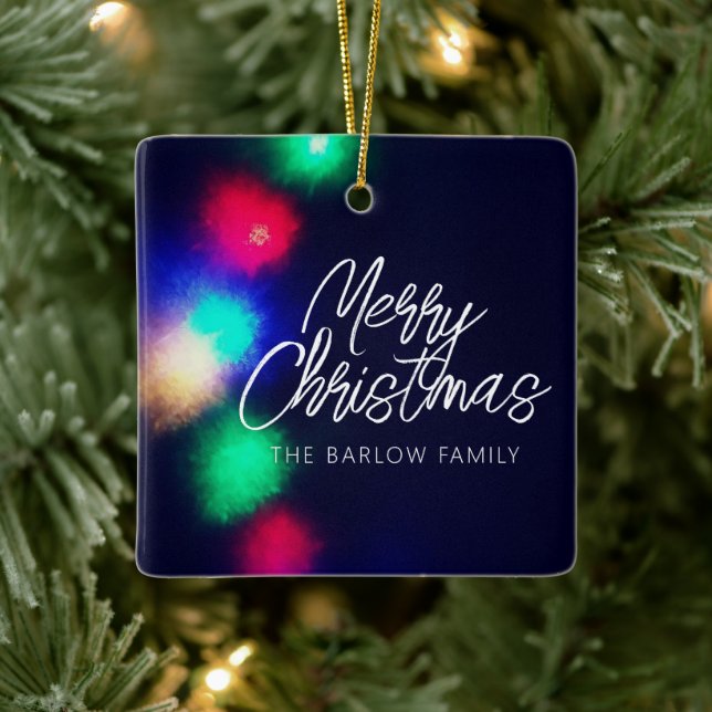 Ornamento De Cerâmica Feliz Natal (Árvore)