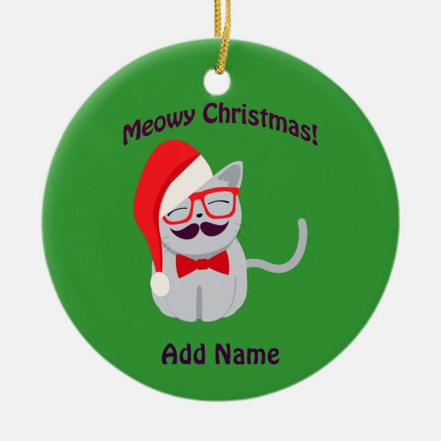 Ornamento De Cerâmica Feliz Natal! (Frente)