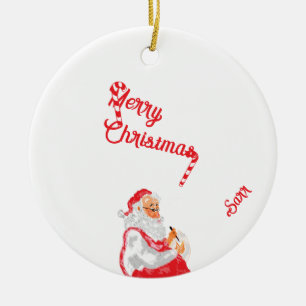 Ornamento De Cerâmica : Feliz Natal