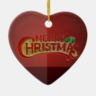 Ornamento De Cerâmica Feliz Natal