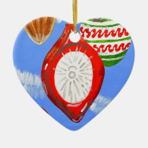 Ornamento De Cerâmica Feliz Natal