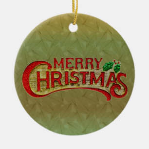 Ornamento De Cerâmica Feliz Natal