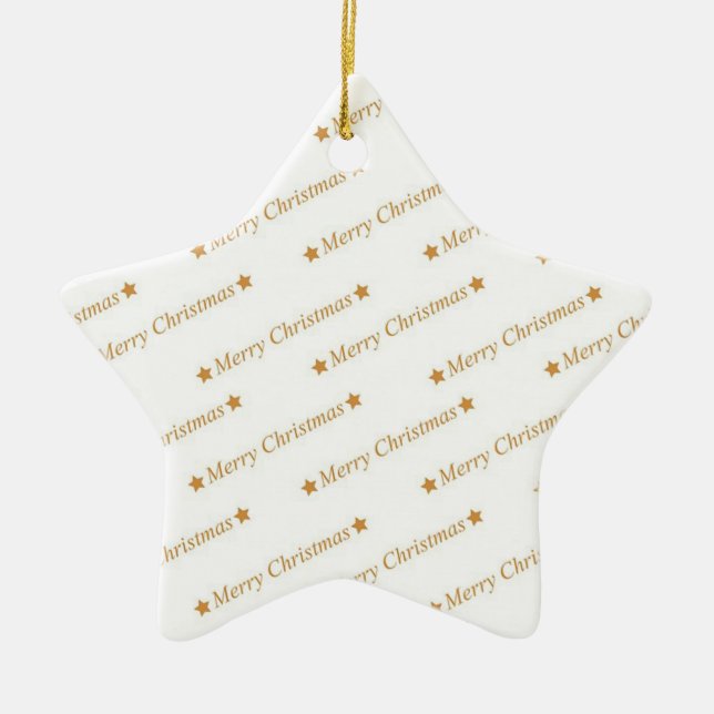 Ornamento De Cerâmica Feliz Natal (Frente)
