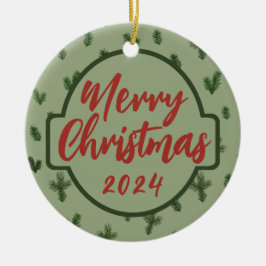 Ornamento De Cerâmica feliz natal