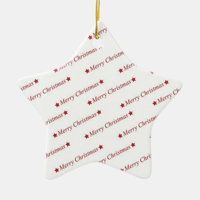 Ornamento De Cerâmica Feliz Natal (Frente)