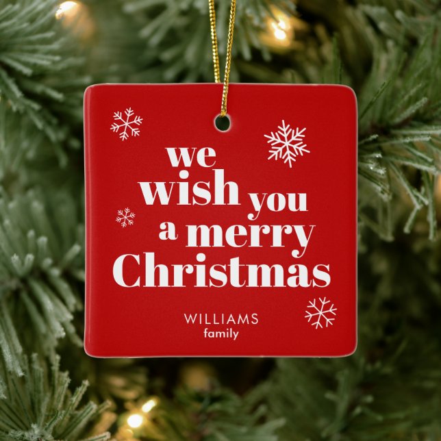 Ornamento De Cerâmica Feliz Natal  (Árvore)