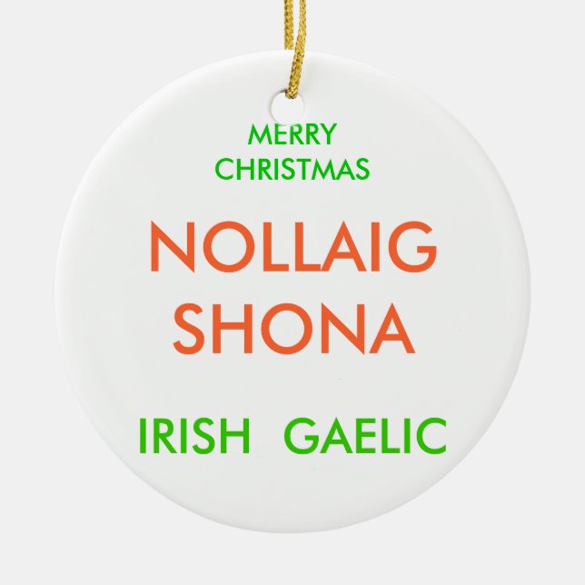 ORNAMENTO DE CERÂMICA FELIZ NATAL, (Frente)