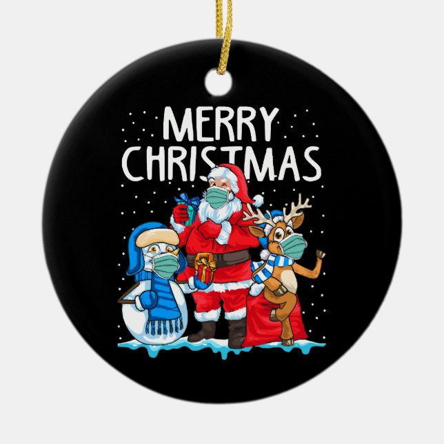 Ornamento De Cerâmica Feliz Natal 2023 (Frente)