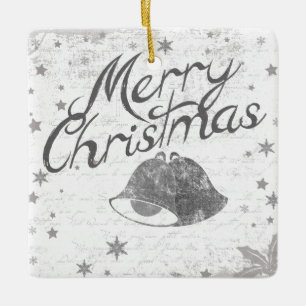 Ornamento De Cerâmica Feliz Natal Bells
