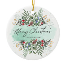 Feliz Natal Botânico Floral