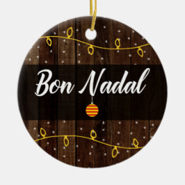 Ornamento De Cerâmica Feliz Natal Catalão, Estilo Russo Bon Nadal