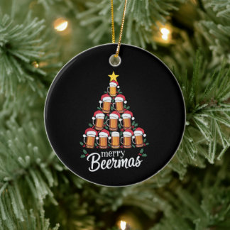 Ornamento De Cerâmica Feliz Natal com Cerveja Caneca Árvore de Natal Cha